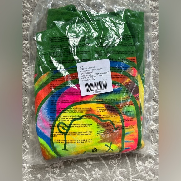 ✨ NWT UO Nirvana Smile Overdyed Sweatshirt - Picture 6 of 6